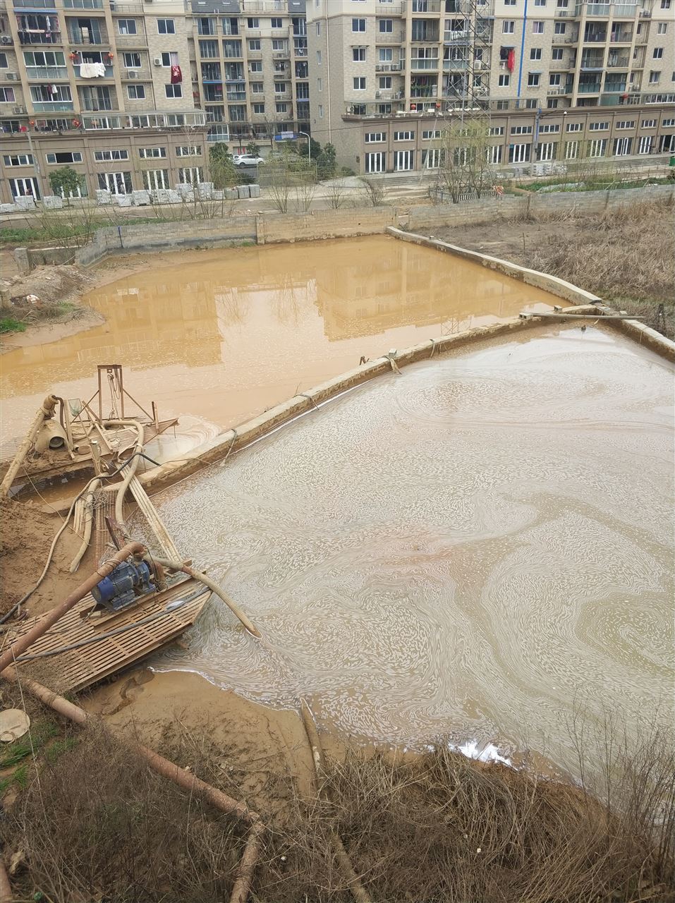 施甸沉淀池淤泥清理-厂区废水池淤泥清淤